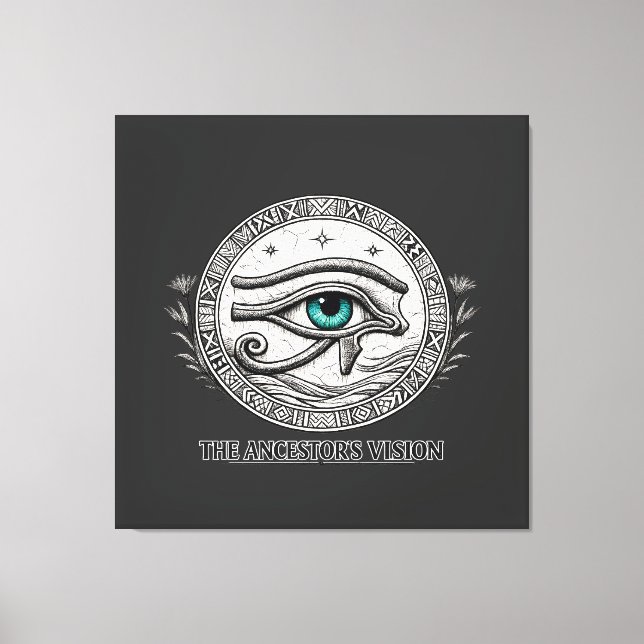 Förfaderns Vision | Horus öga  Canvastryck (Framsida)