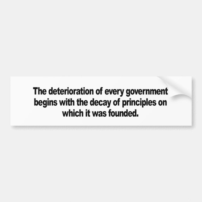 Förfalla av principer bildekal (Framsidan)