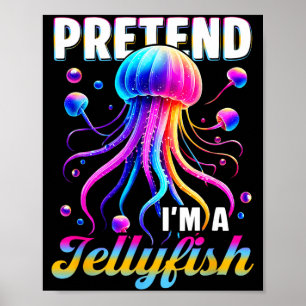 Förfalla en manet Havstema Tentakeldräkt Poster