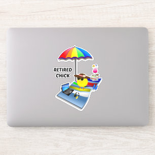 Förfallen Chick, populär design, Sticker Klistermärken