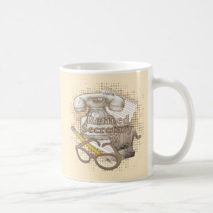 Förfallen sekreterare kaffemugg