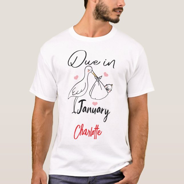 Förfaller i januari att cute Svan transporterar en T Shirt (Framsida)