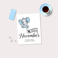 Förfaller i november Little Peanut Pojke Elephant