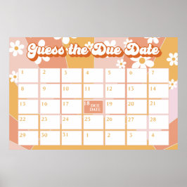 Förfallodatum för Groovy Baby Retro Sunshine Baby  Poster