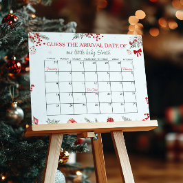 Förfallodatumkalender för spädbarn poster