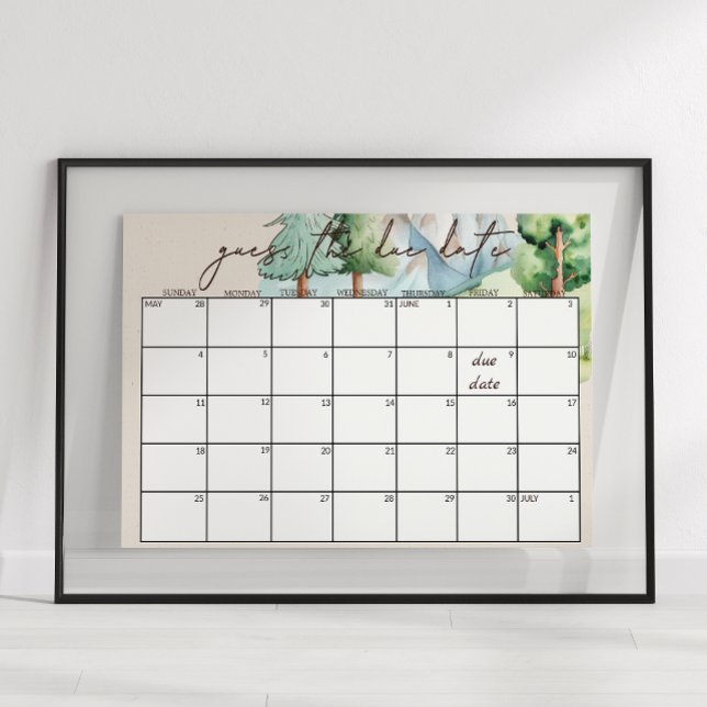 Förfallodatumsignatur för babyskor poster (Skapare uppladdad)