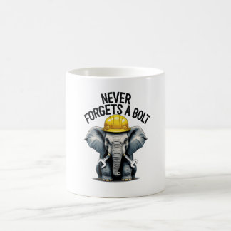 Förfalskar aldrig Bolt Mugg - Lusnye Elephant Inge