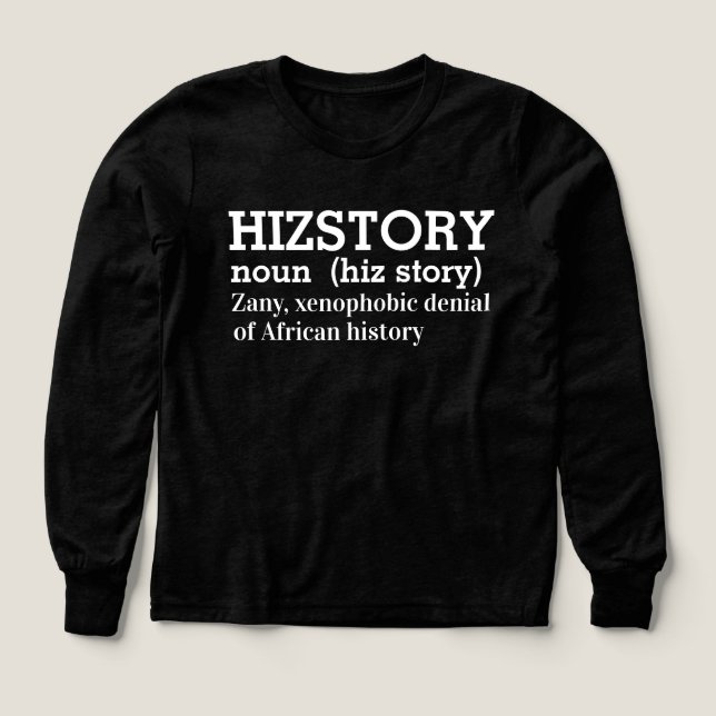 Förfalskning av Afrikas historia T Shirt (Design framsida)