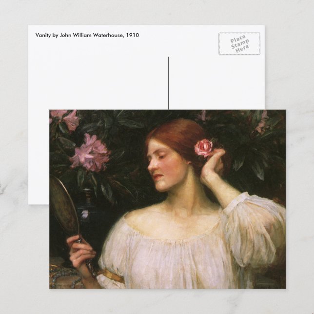 Förfänglighet av John William Waterhouse Vykort (Fram/baksida)