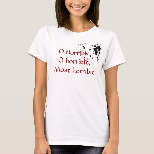 Förfärlig nolla t-shirt (Framsida)
