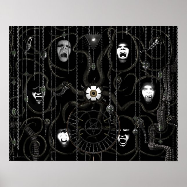 Förfärliga Röster Poster (Framsidan)