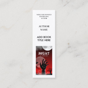 Författarboklansering Minimal Promo Bokmärke Kort