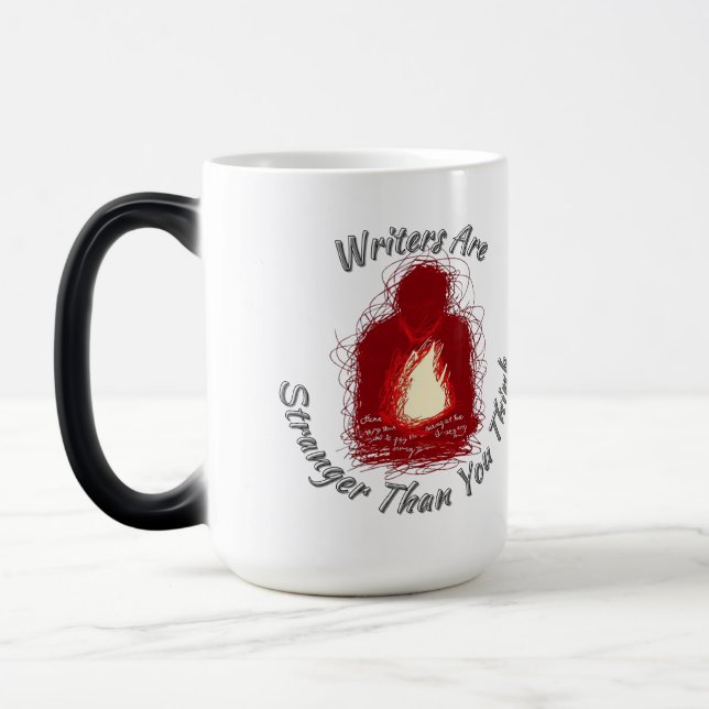 Författare är främmande än du Tänka Coffee Mugg (Vänster)