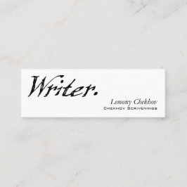 Författare fyra ställning mini visitkort