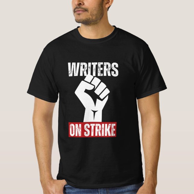 Författare Guild of America på Strejka Anti AI Cha T Shirt (Framsida)