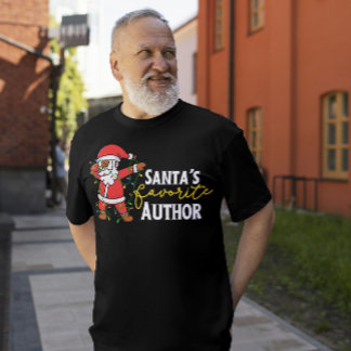 Författare Julafton Shirts, Funny Dabbing Santa T Shirt