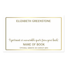 Författare Namnteckning bokmärke