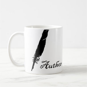 Författare och Quill Kaffemugg