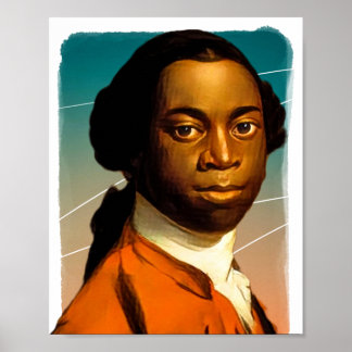 Författare Olaudah Equiano illustration Poster