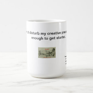 Författare på arbetsmuggen kaffemugg