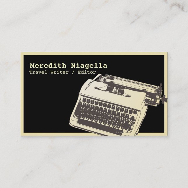 Författare/redigerare/Författare - Affärskort-mall Visitkort (Framsida)