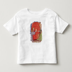 Författare som erbjuder hans bok t-shirt