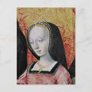 Författare som erbjuder sitt Bok till Anne of Brit Vykort