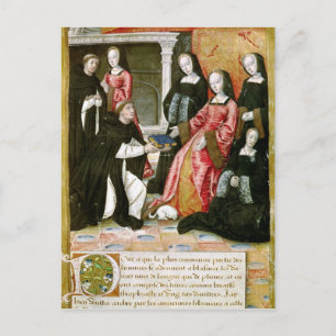 Författare som erbjuder sitt Bok till Anne of Vykort