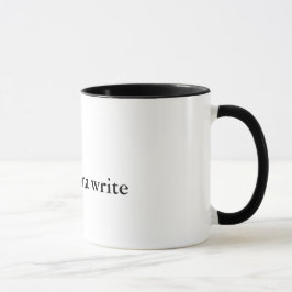 Författare som går att skriva mugg
