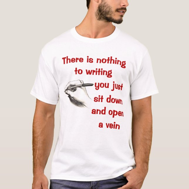 Författare T-tröja Tee Shirt (Framsida)
