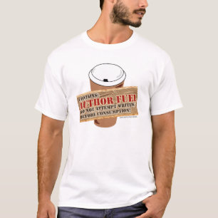 Författare till bränslekaffetidskrivaren Slogan T-shirt