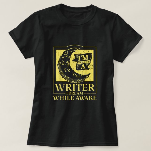 Författare till ett skrivprogram som jag drömde nä t shirt (Design framsida)