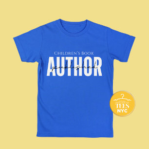 Författare till Unisex T-shirt för barn i Bok