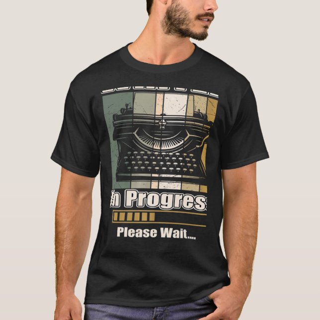 Författare under arbete framtida författare Noveli T Shirt (Framsida)