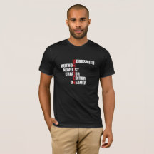 FörfattareAcrosticmanar T-tröja (mörk)