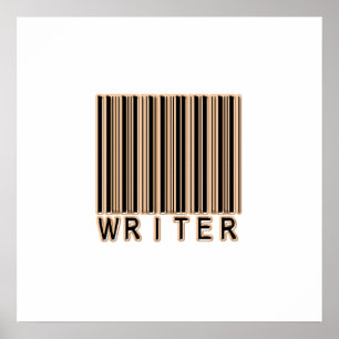 FörfattareBarcode Poster
