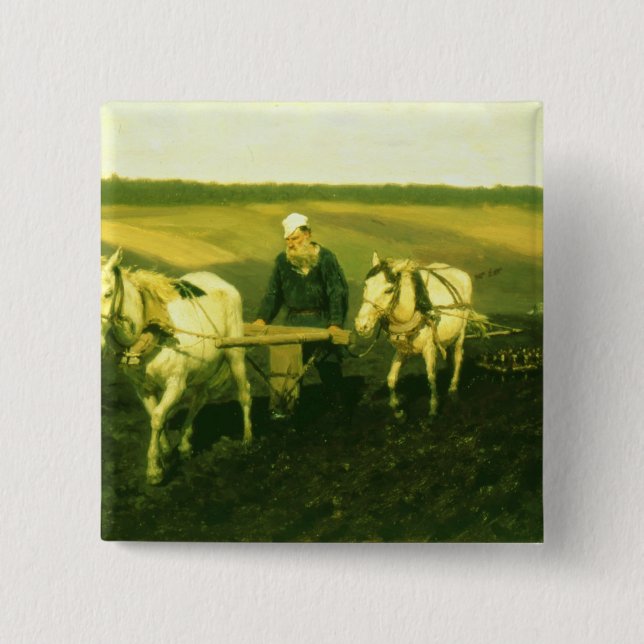 Författareleven Nikolaevich Tolstoy Knapp (Framsida)
