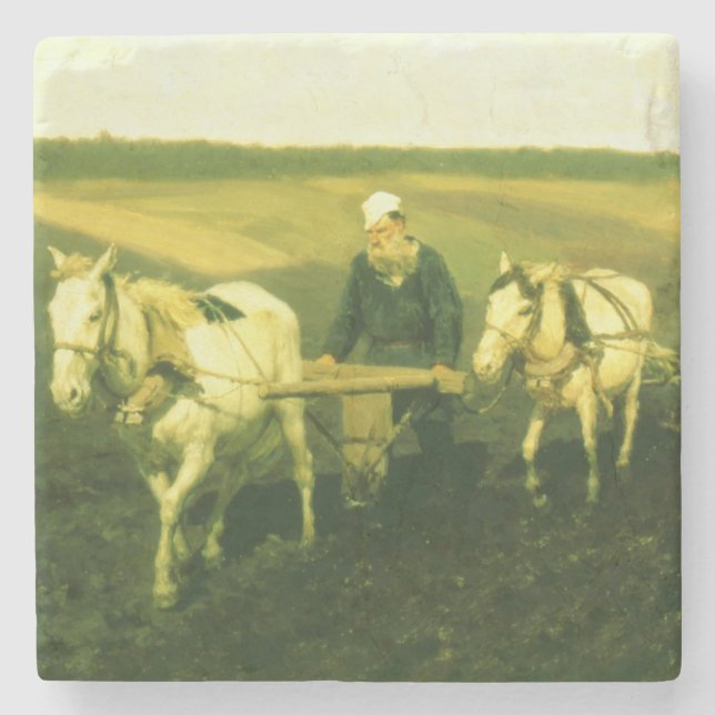 Författareleven Nikolaevich Tolstoy Underlägg Sten (Framsidan)