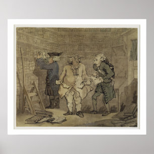 Författaren och dennes utgivare, 1784 (grått tvätt poster