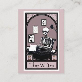 "Författaren" Tarotkort Design Visitkort