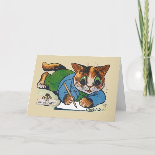 Författarens Mascot-katt, Louis Wain Kort (Framsida)