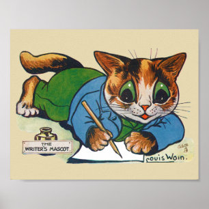 Författarens Mascot-katt, Louis Wain Poster