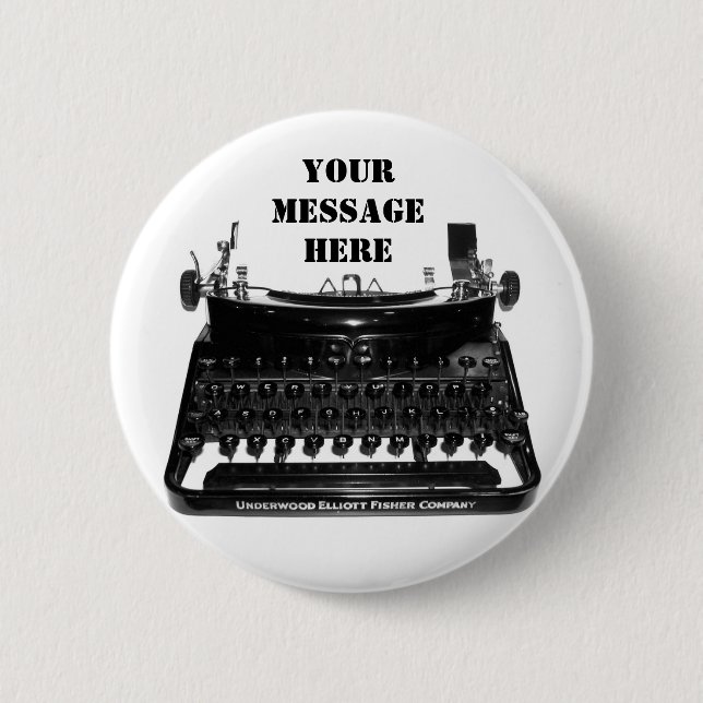 Författareskrivmaskin som ditt meddelande här knapp (Framsida)