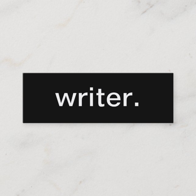Författarevisitkort Mini Visitkort (Framsida)