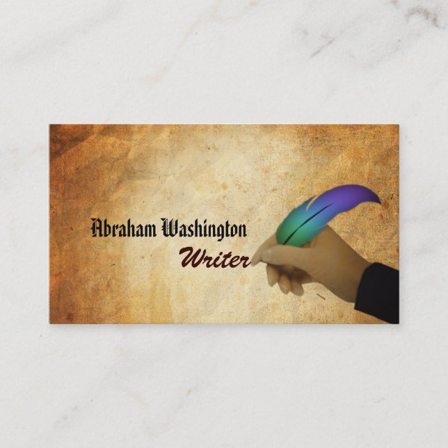 Författarevisitkortar Visitkort (Framsida)