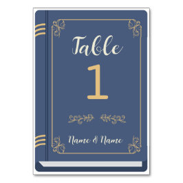 Författarflottan för bordsnummer Bröllop Bibliotek