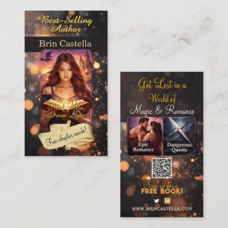 Författarpromotionellt visitkort