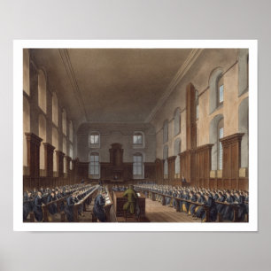 Författningsskola, Kristus sjukhus, från Ackermann Poster