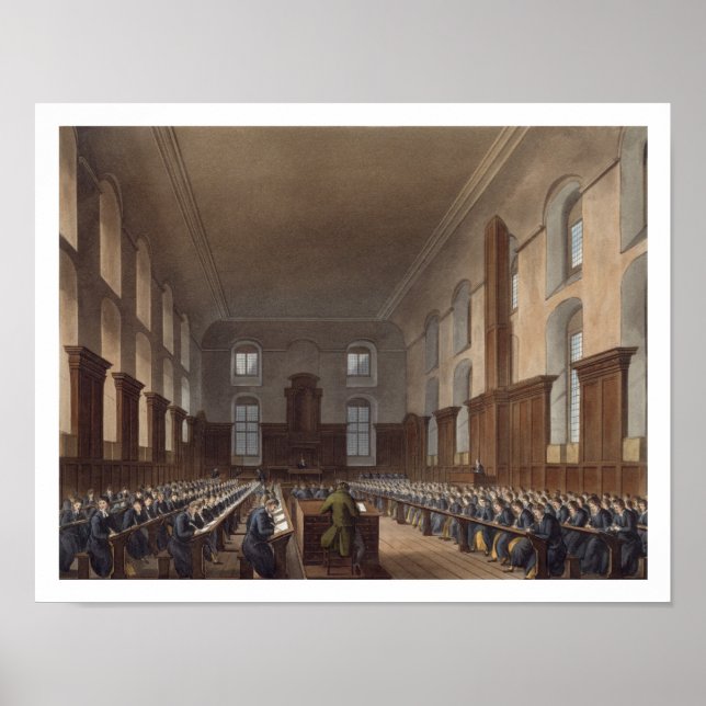 Författningsskola, Kristus sjukhus, från Ackermann Poster (Framsidan)