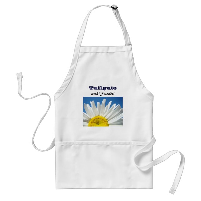 Förfest med vänner! förkläden Daisy Blomma Blå (Framsidan)